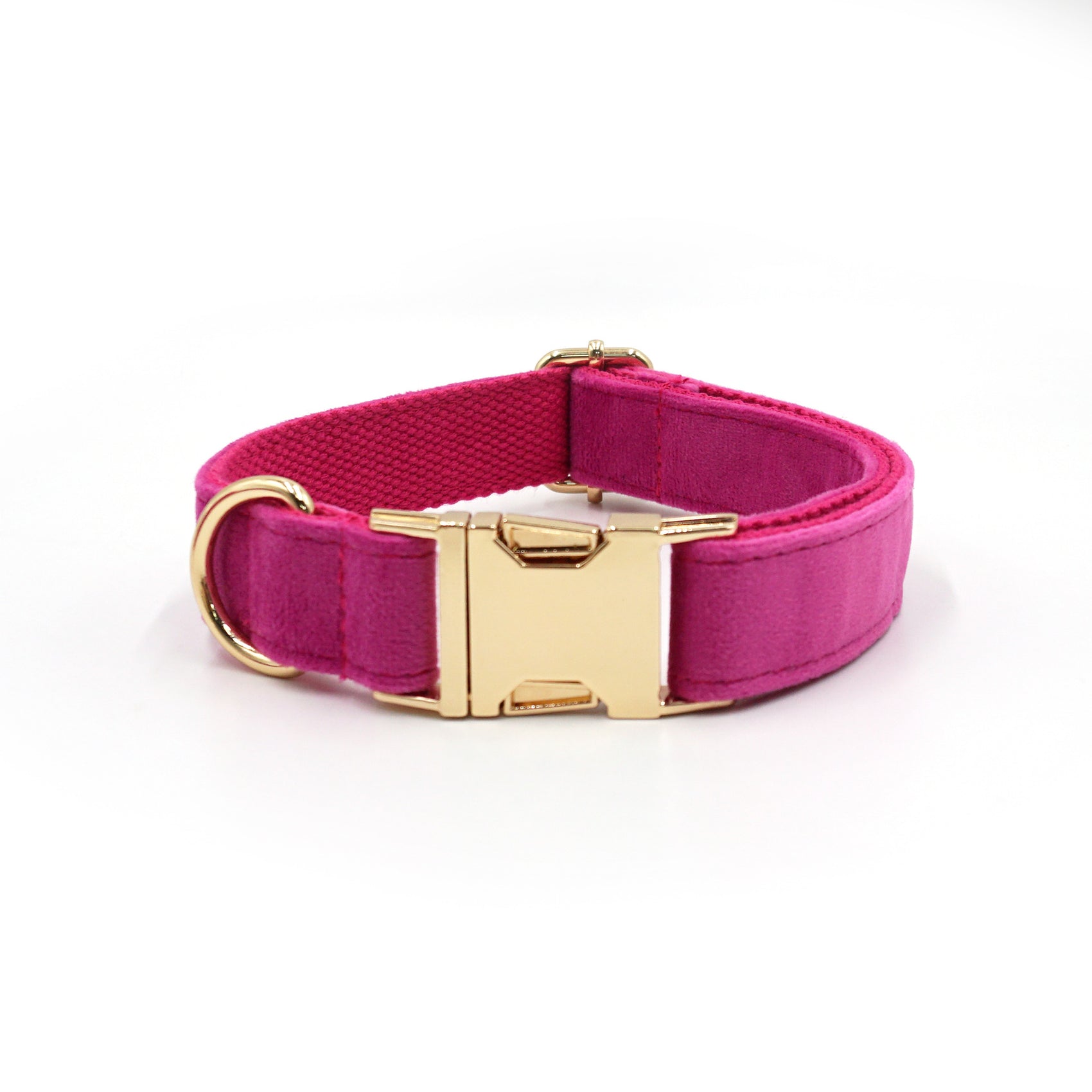 Velvet Dog Collar with Custom Laser Engraving