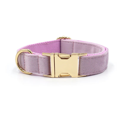 Samt-Hundehalsband mit individueller Lasergravur