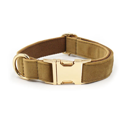 Samt-Hundehalsband mit individueller Lasergravur