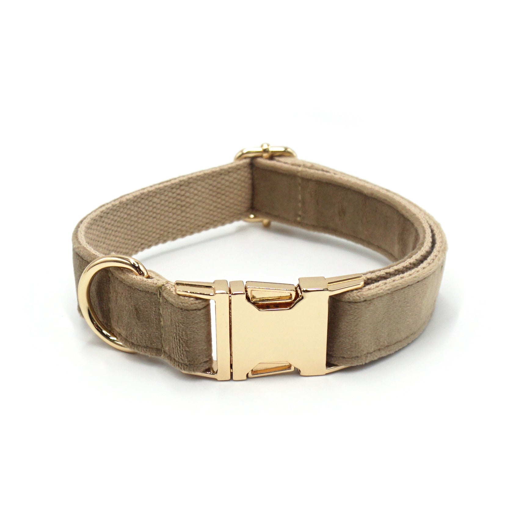 Velvet Dog Collar with Custom Laser Engraving
