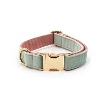 Samt-Hundehalsband mit individueller Lasergravur