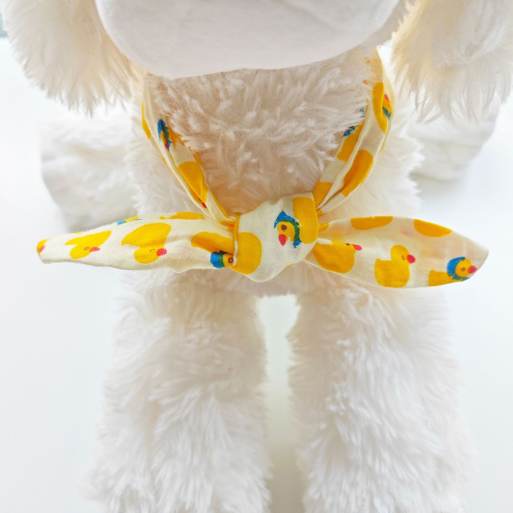 Yellow Duck Dog Scarf Bandana Bow Tie